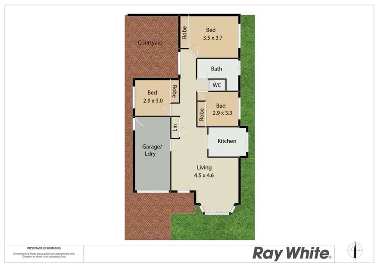 Floorplan of Homely villa listing, 1/68 Fletcher Street, Adamstown NSW 2289