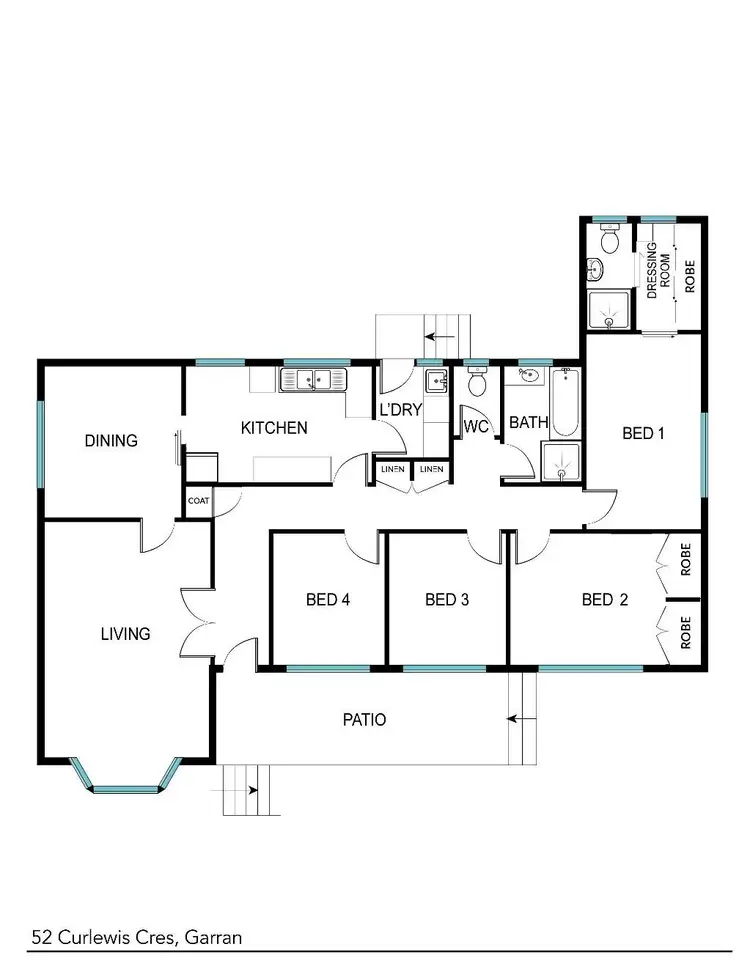 Floorplan of Homely house listing, 52 Curlewis Crescent, Garran ACT 2605