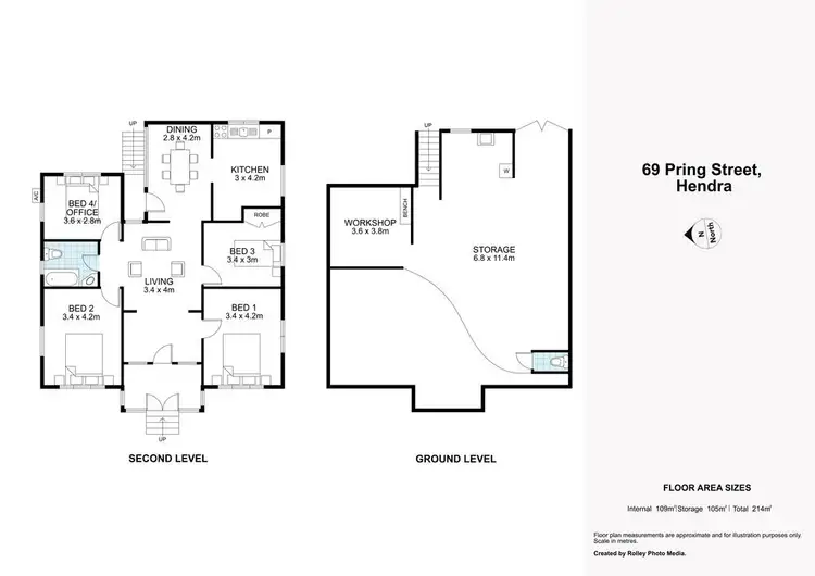 Floorplan of Homely house listing, 69 Pring Street, Hendra QLD 4011