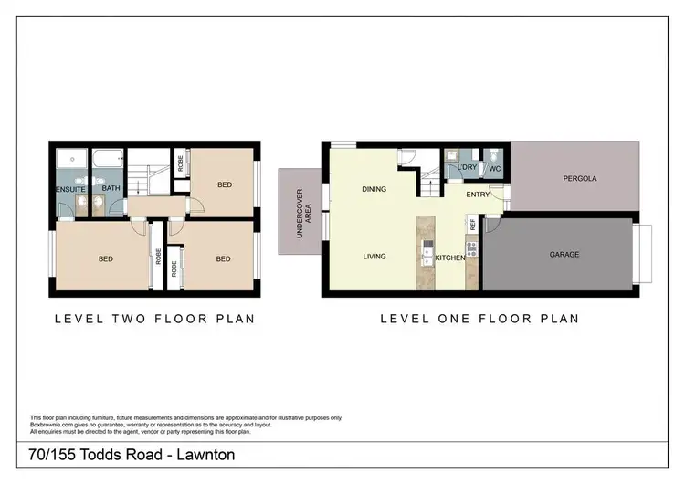 Floorplan of Homely townhouse listing, 70/115 Todds Road, Lawnton QLD 4501