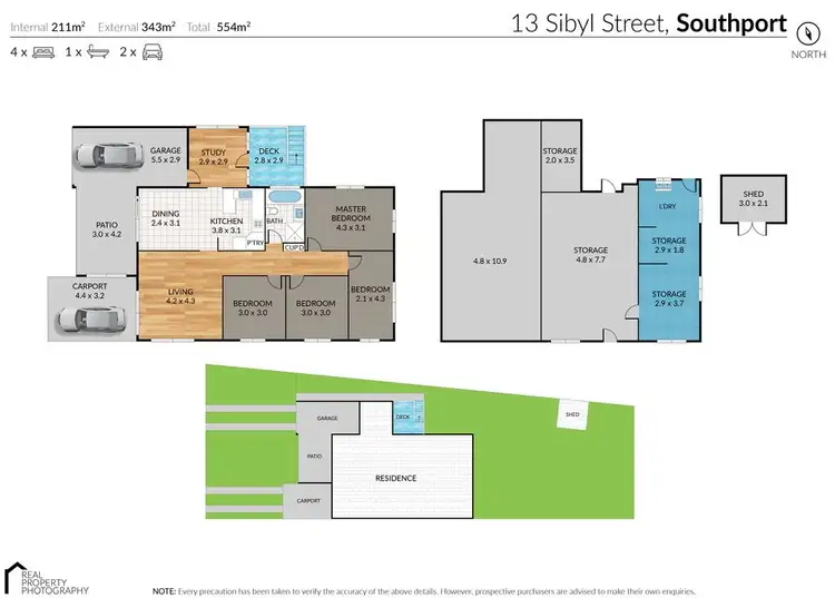 Floorplan of Homely house listing, 13 Sibyl Street, Southport QLD 4215