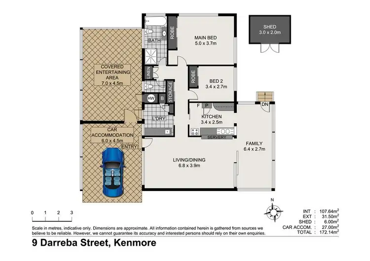 Floorplan of Homely house listing, 9 Darreba Street, Kenmore QLD 4069