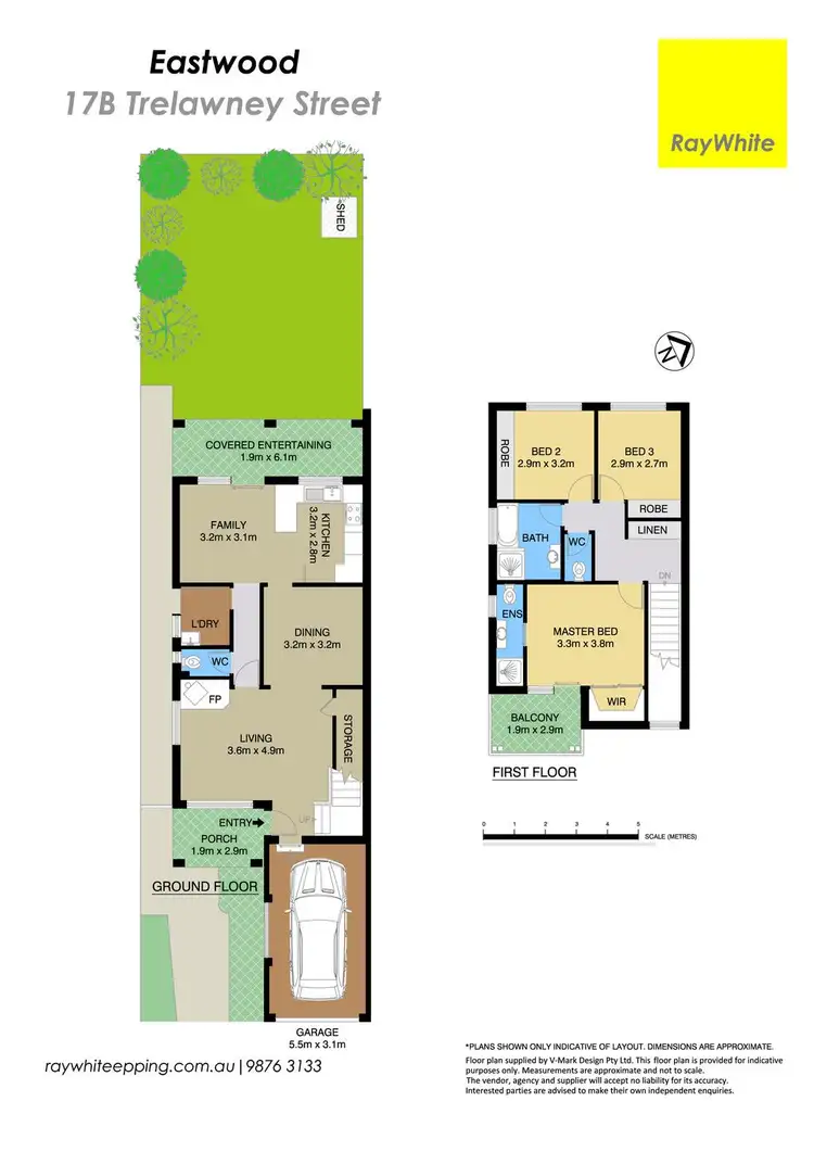 Floorplan of Homely semi-detached listing, 17B Trelawney Street, Eastwood NSW 2122