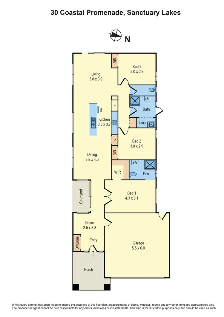 Floorplan of Homely house listing, 30 Coastal Promenade, Sanctuary Lakes VIC 3030