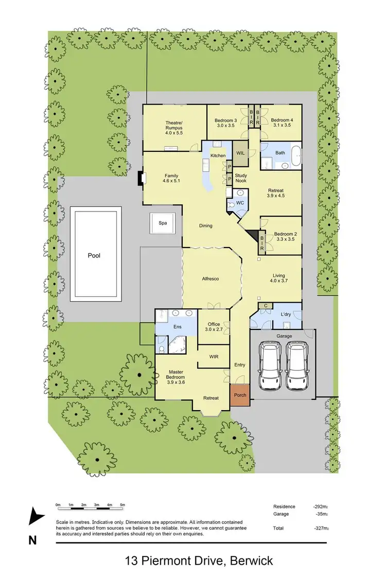 Floorplan of Homely house listing, 13 Piermont Drive, Berwick VIC 3806