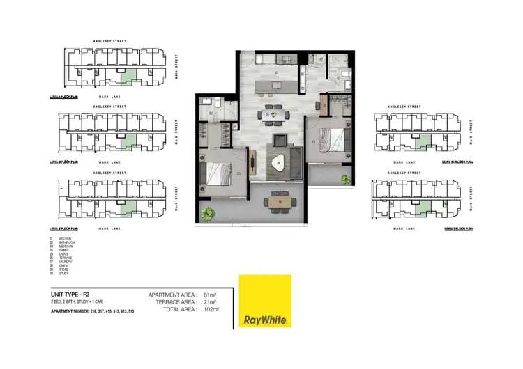 Floorplan of Homely apartment listing, 513/36 Anglesey Street, Kangaroo Point QLD 4169