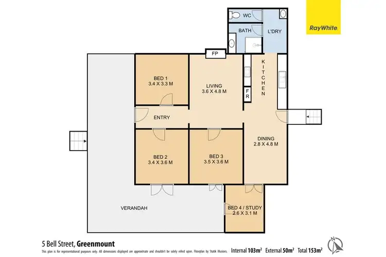 Floorplan of Homely house listing, 5 Bell Street, Greenmount QLD 4359