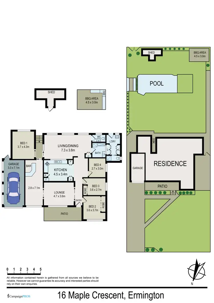 Floorplan of Homely house listing, 16 Maple Crescent, Ermington NSW 2115