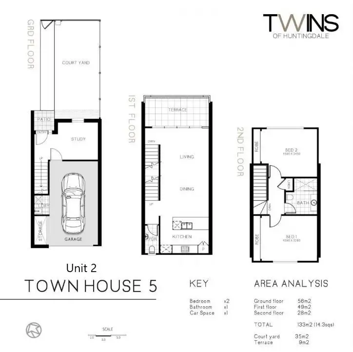 Floorplan of Homely townhouse listing, 2/1562- 1564 Dandenong Road, Huntingdale VIC 3166