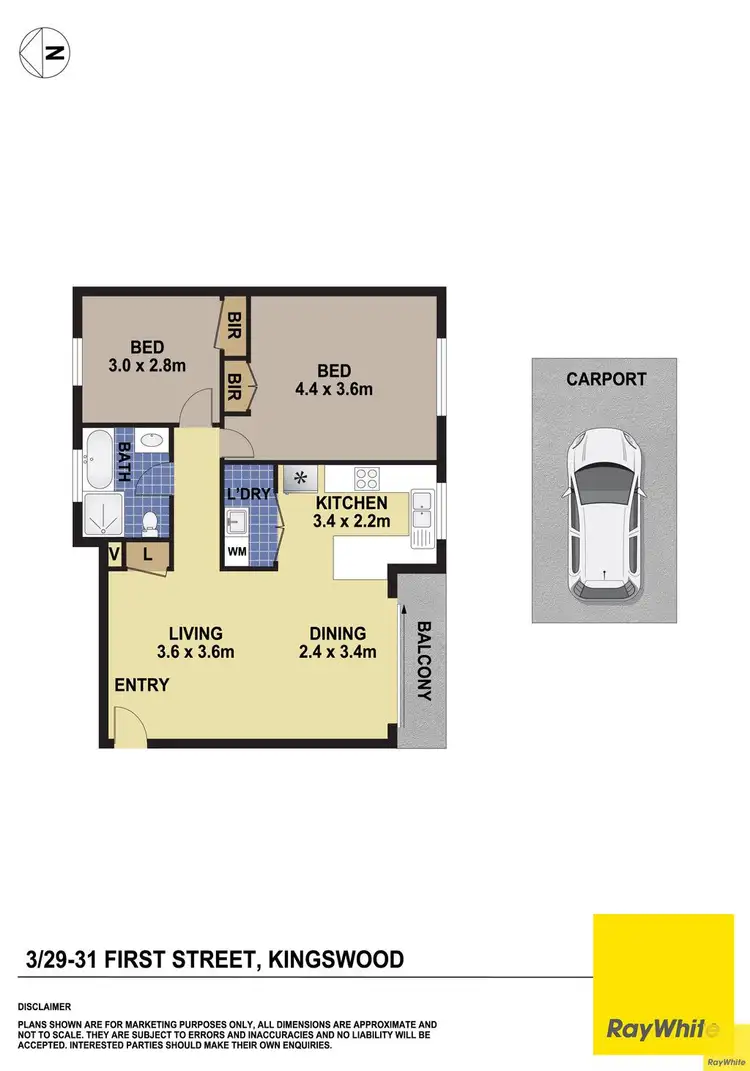 Floorplan of Homely unit listing, 3/29-31 First Street, Kingswood NSW 2747