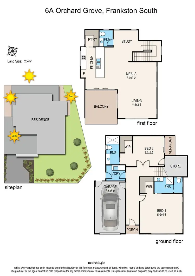 Floorplan of Homely land listing, 6A Orchard Grove, Frankston South VIC 3199