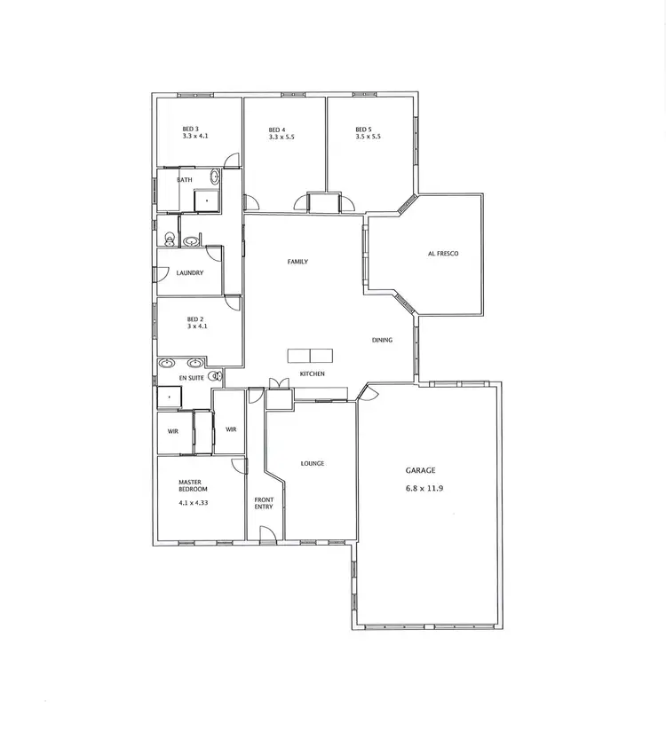 Floorplan of Homely house listing, 3 Cromer Fairway, West Wodonga VIC 3690