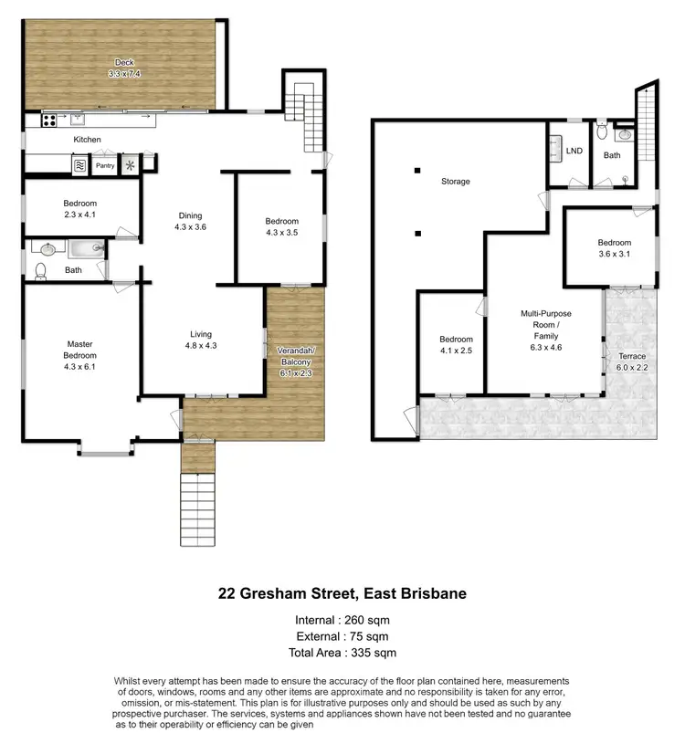 Floorplan of Homely house listing, 22 Gresham Street, East Brisbane QLD 4169