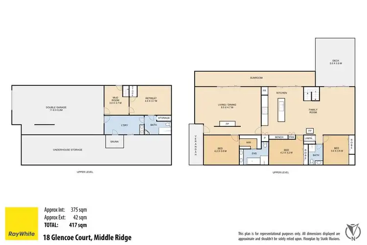 Floorplan of Homely house listing, 18 Glencoe Court, Middle Ridge QLD 4350