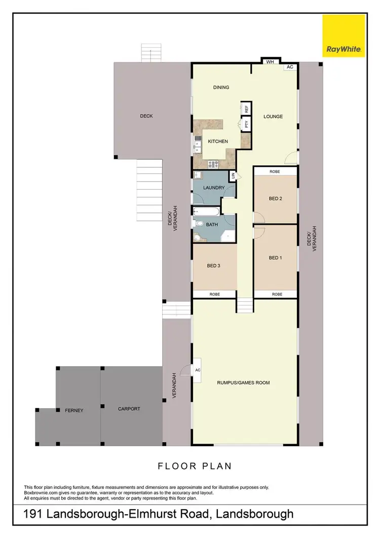 Floorplan of Homely rural property listing, 191 Landsborough-Elmhurst Road, Landsborough VIC 3384