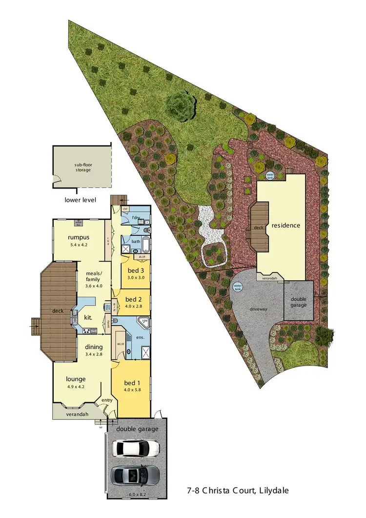 Floorplan of Homely house listing, 7-8 Christa Court, Lilydale VIC 3140