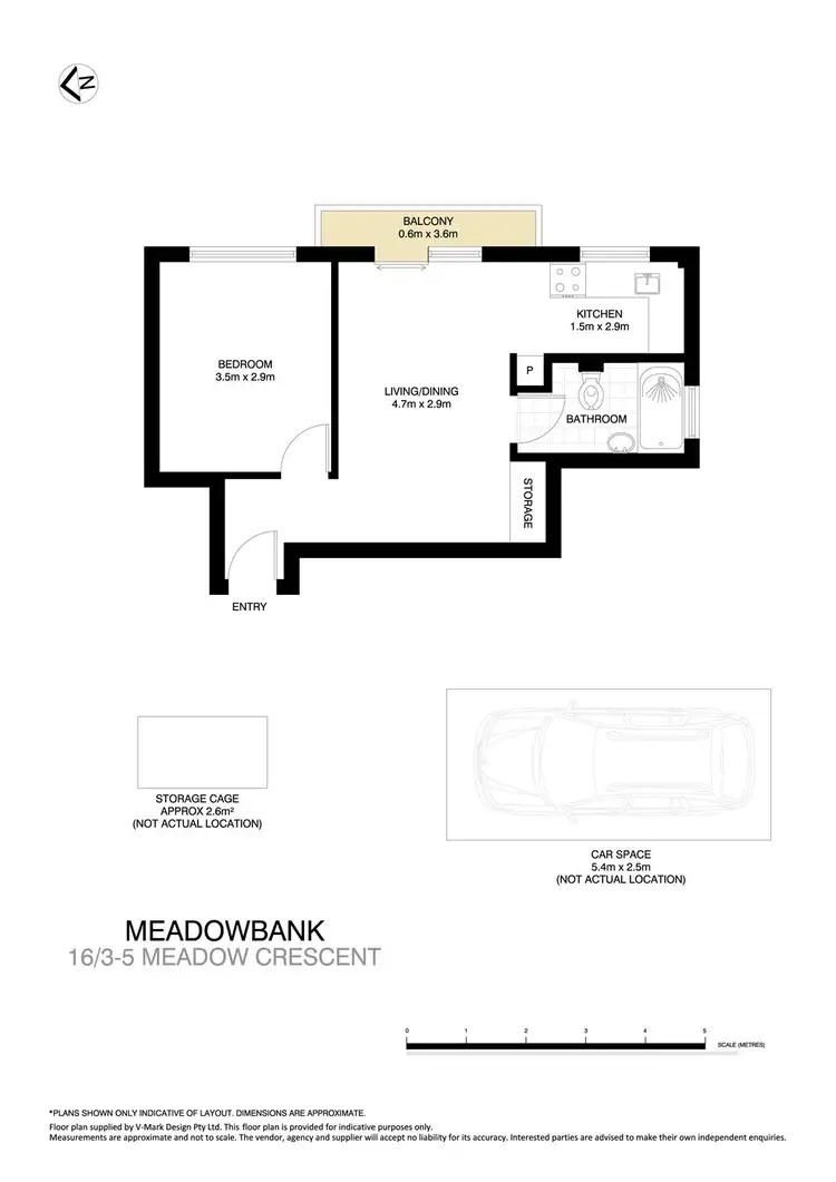 Floorplan of Homely apartment listing, 16/3-5 Meadow Crescent, Meadowbank NSW 2114