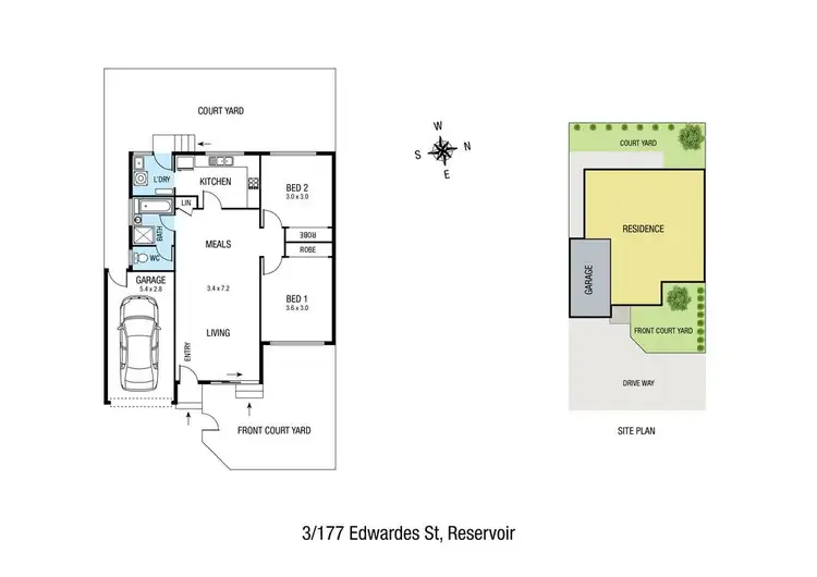 Floorplan of Homely unit listing, 3/177 Edwardes Street, Reservoir VIC 3073
