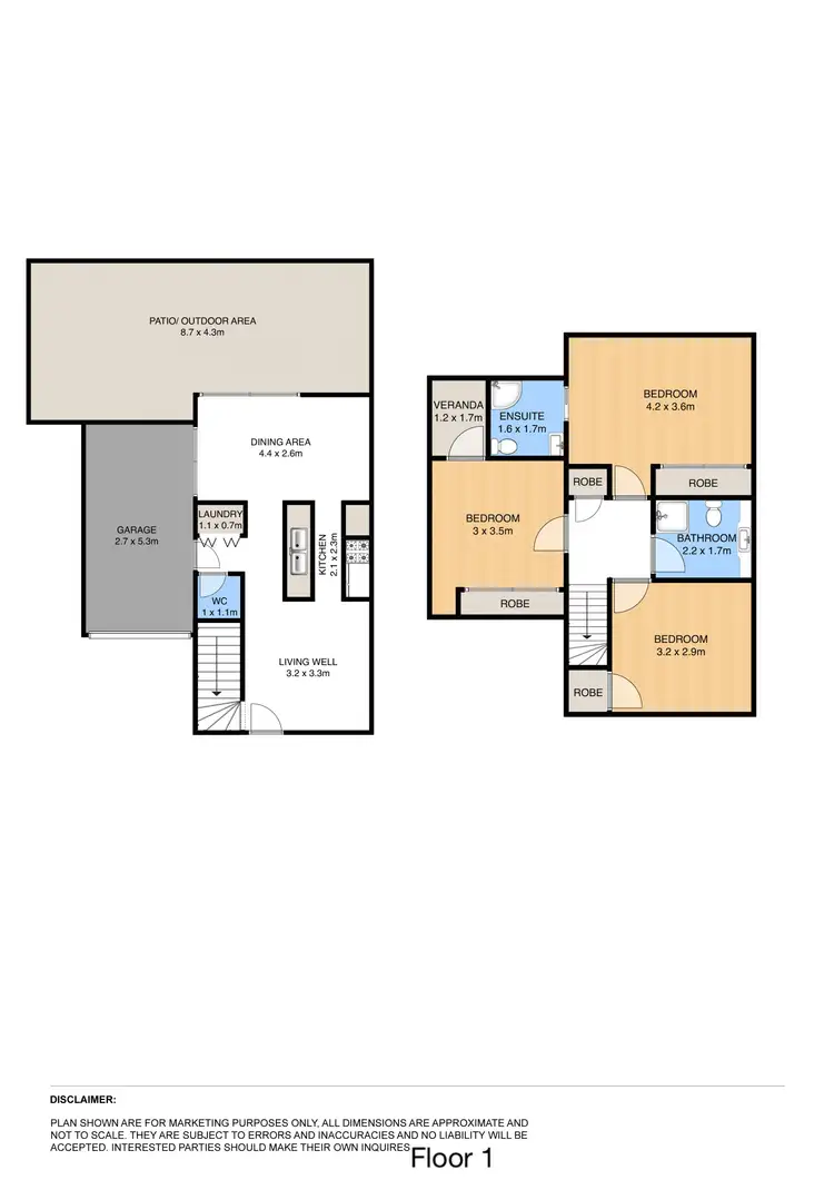 Floorplan of Homely townhouse listing, 20/22 Grasspan Street, Zillmere QLD 4034