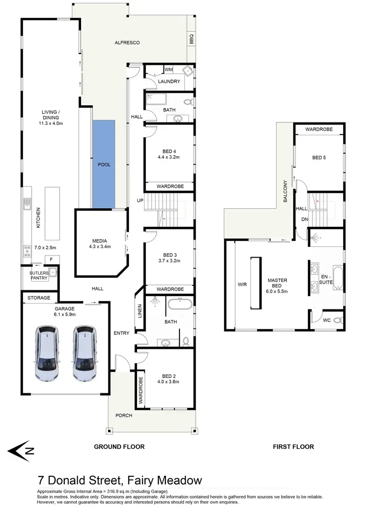 Floorplan of Homely house listing, 7 Donald Street, Fairy Meadow NSW 2519