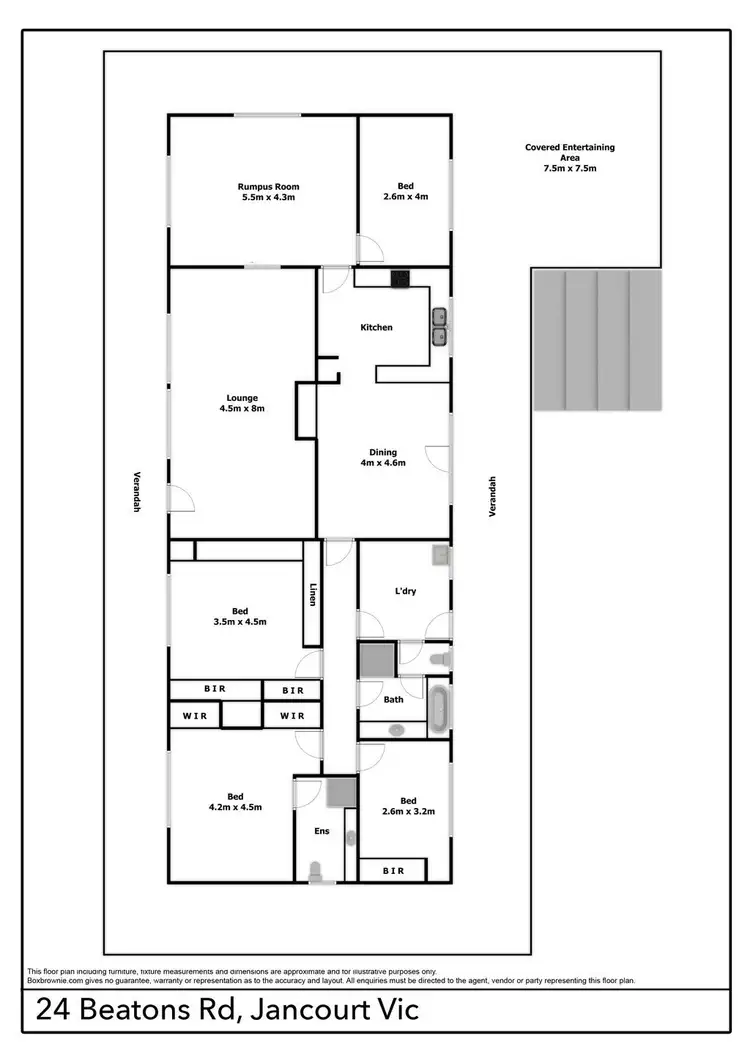 Floorplan of Homely rural property listing, 24 Beatons Road, Cobden VIC 3266