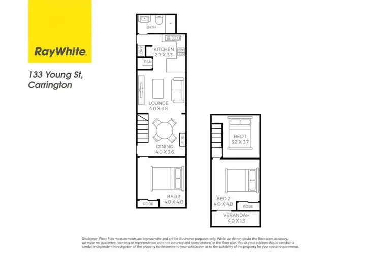 Floorplan of Homely house listing, 133 Young Street, Carrington NSW 2294