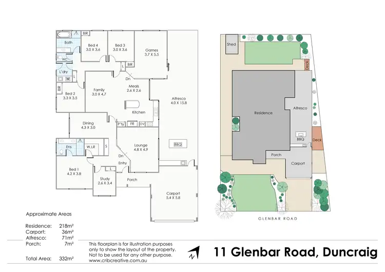 Floorplan of Homely house listing, 11 Glenbar Road, Duncraig WA 6023