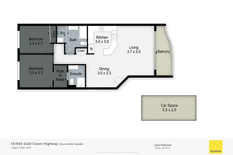 Floorplan of Homely unit listing, 18/955 Gold Coast Highway, Palm Beach QLD 4221