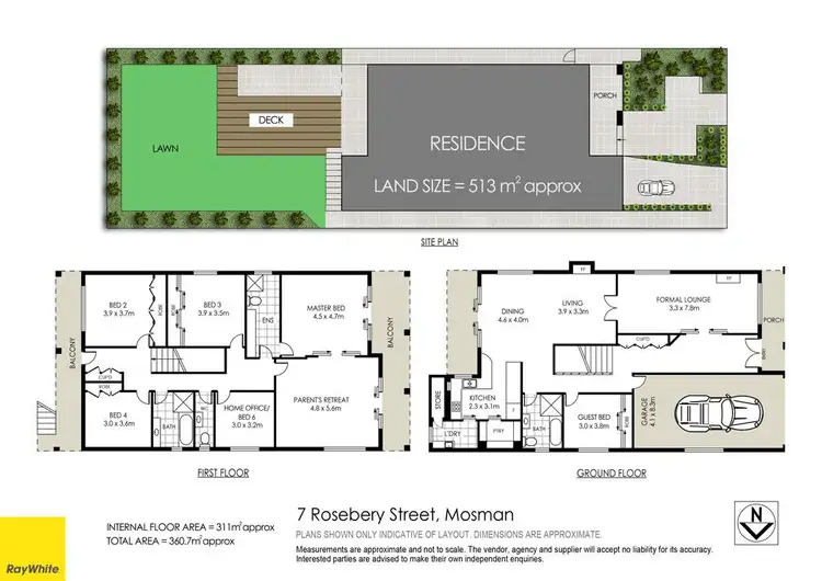 Floorplan of Homely house listing, 7 Rosebery Street, Mosman NSW 2088
