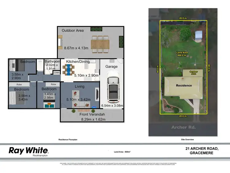 Floorplan of Homely house listing, 21 Archer Road, Gracemere QLD 4702