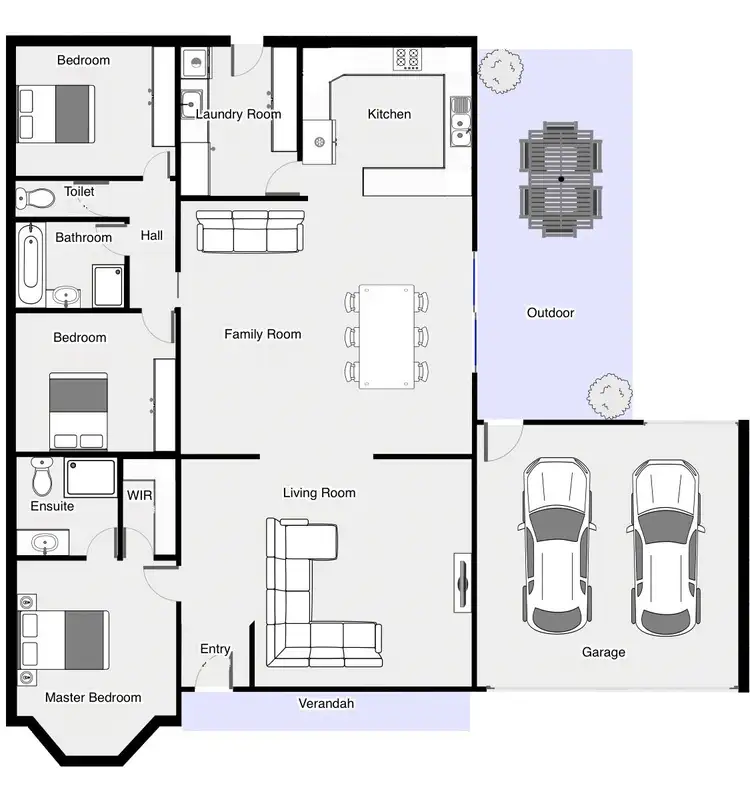 Floorplan of Homely townhouse listing, 1/33 Leicester Street, Mildura VIC 3500