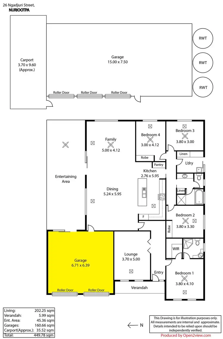 Floorplan of Homely house listing, 26 Ngadjuri Street, Nuriootpa SA 5355
