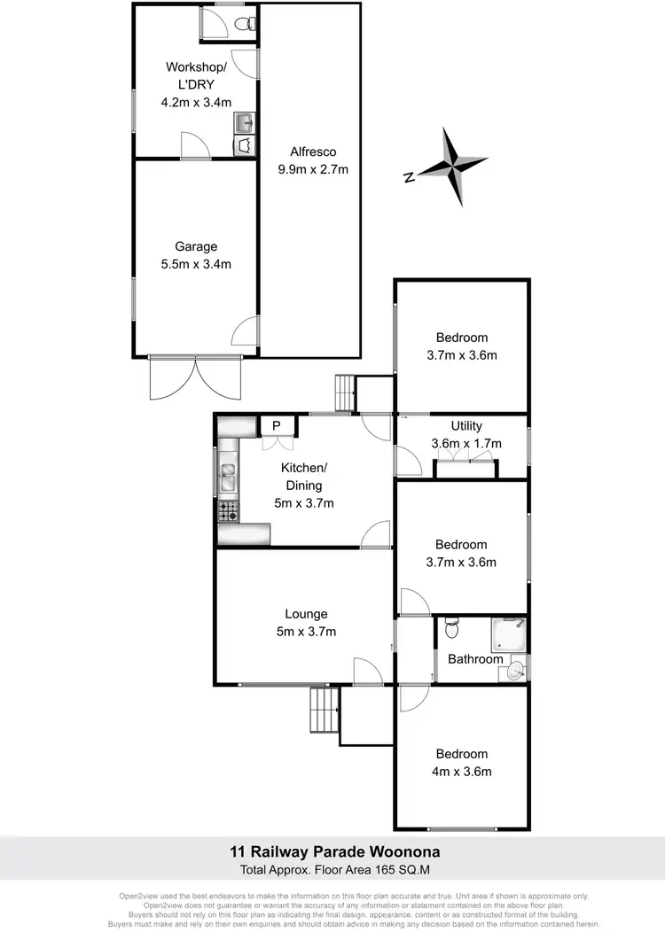 Floorplan of Homely house listing, 11 Railway Parade, Woonona NSW 2517