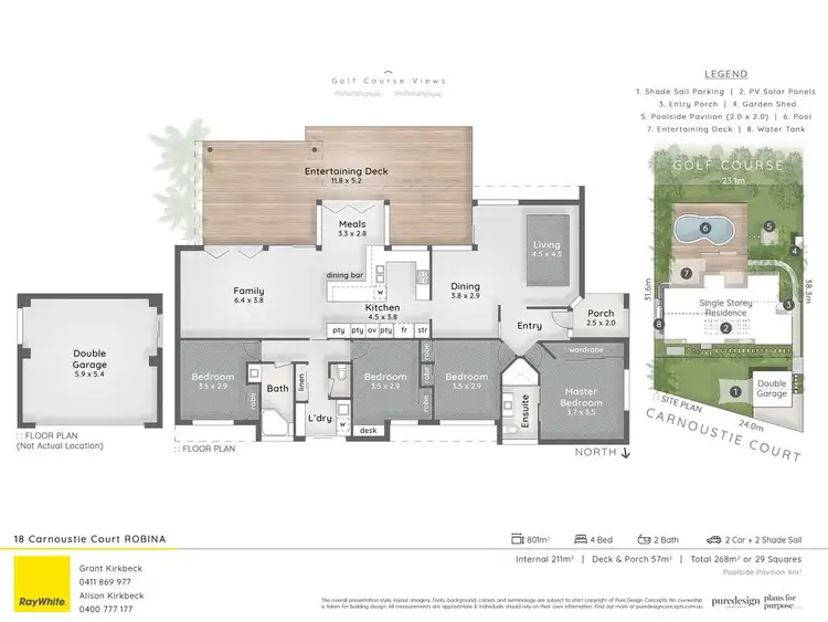 Floorplan of Homely house listing, 18 Carnoustie Court, Robina QLD 4226