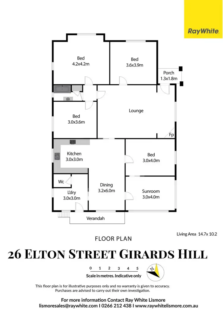 Floorplan of Homely house listing, 26 Elton Street, Girards Hill NSW 2480