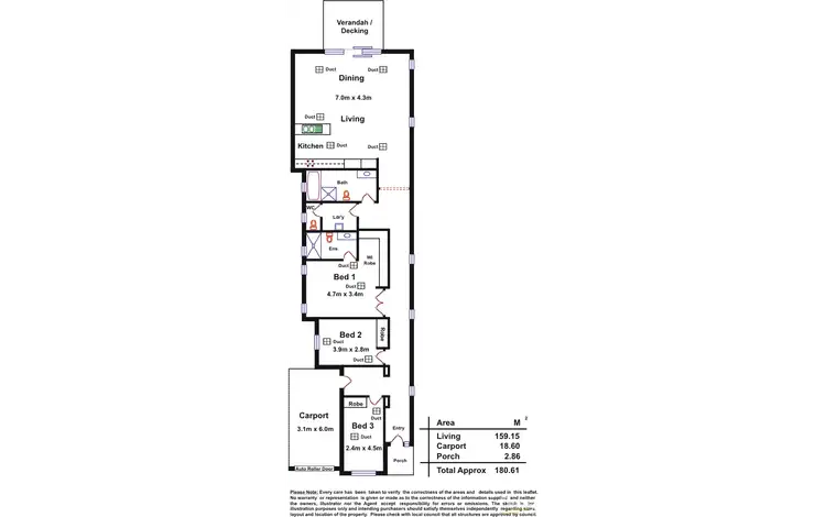 Floorplan of Homely house listing, 44 Brooker Terrace, Richmond SA 5033