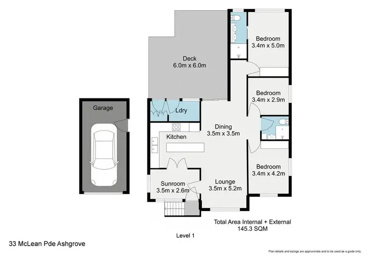 Floorplan of Homely house listing, 33 McLean Parade, Ashgrove QLD 4060