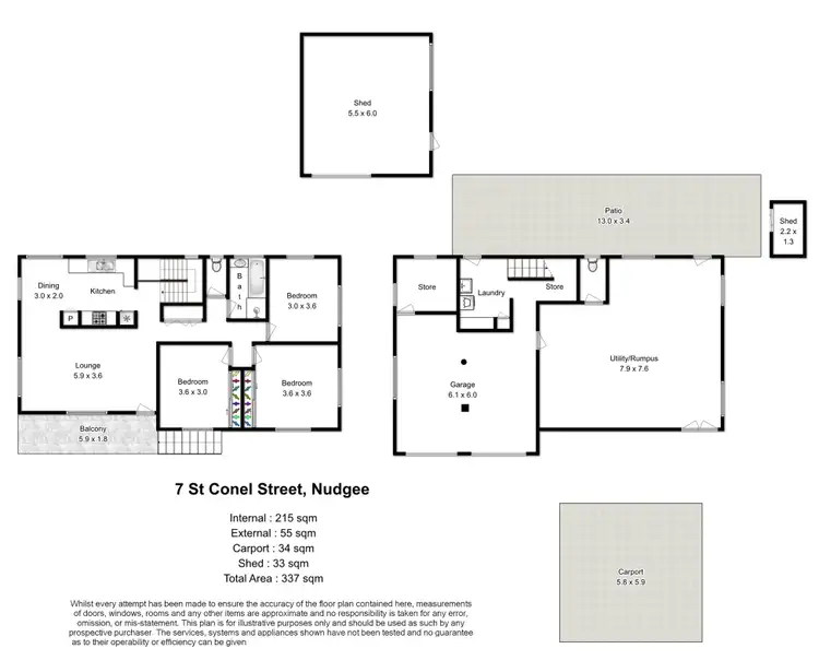 Floorplan of Homely house listing, 7 St Conel Street, Nudgee QLD 4014