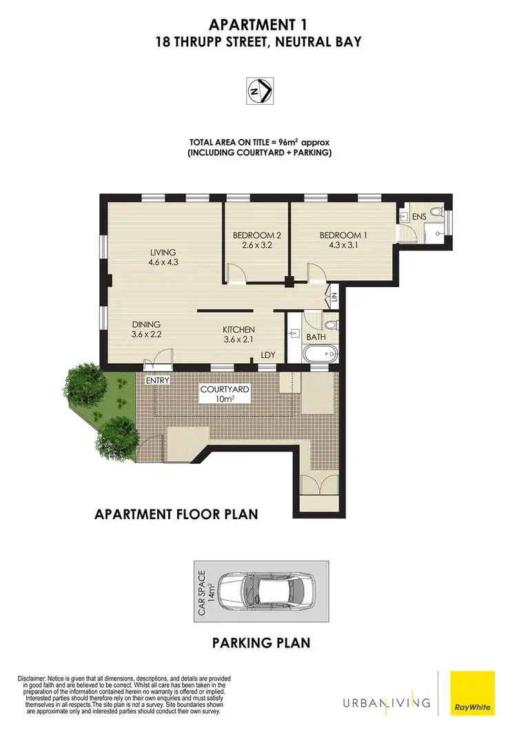 Floorplan of Homely apartment listing, 1/18 Thrupp Street, Neutral Bay NSW 2089