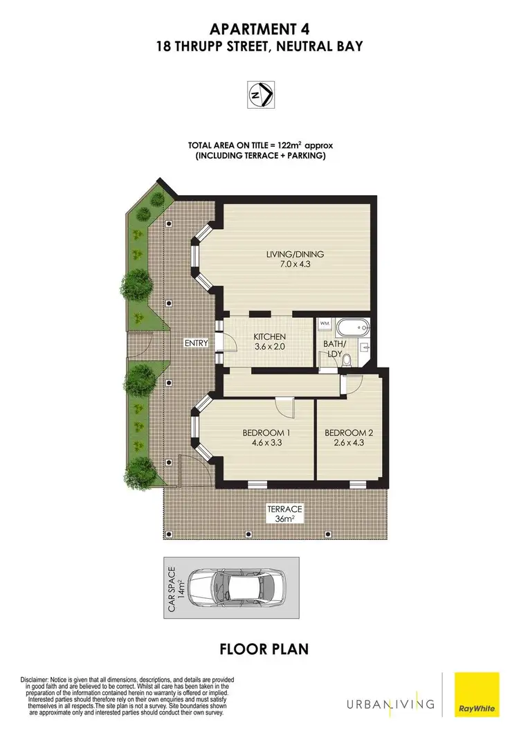 Floorplan of Homely apartment listing, 4/18 Thrupp Street, Neutral Bay NSW 2089