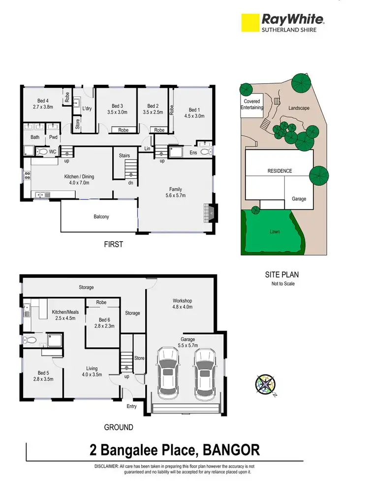 Floorplan of Homely house listing, 2 Bangalee Place, Bangor NSW 2234