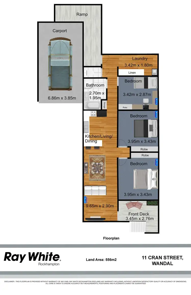 Floorplan of Homely house listing, 11 Cran Street, Wandal QLD 4700