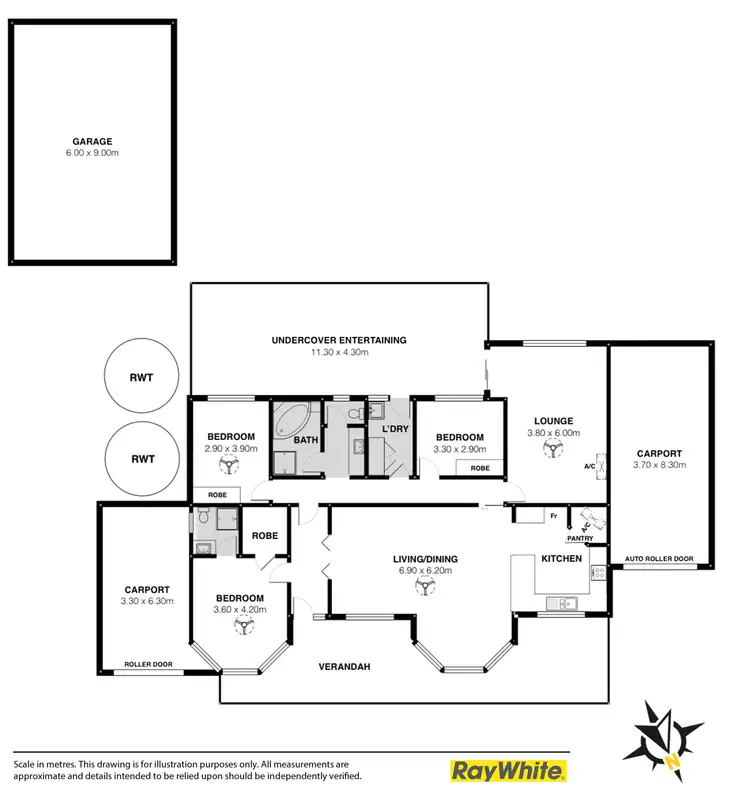 Floorplan of Homely house listing, 4 Oakley Avenue, Clayton Bay SA 5256