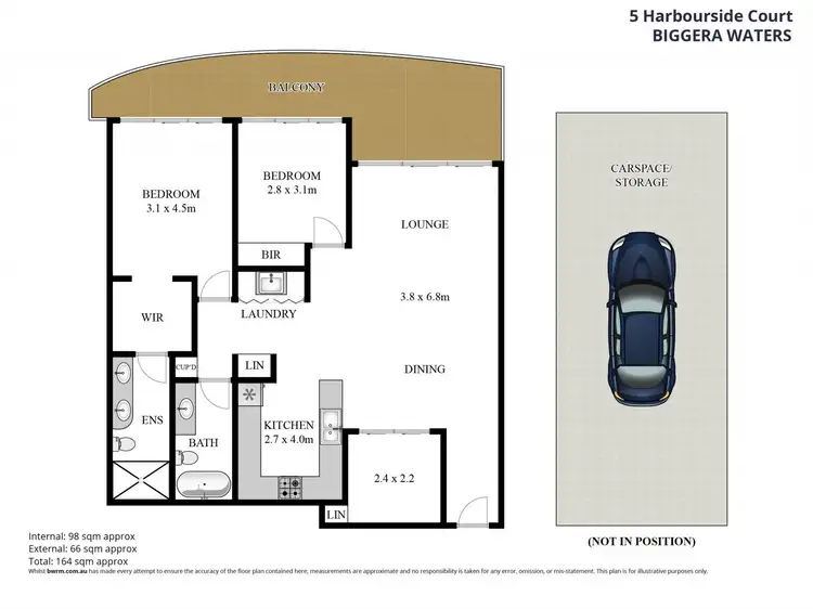 Floorplan of Homely unit listing, 11009/5 Harbour Side Court, Biggera Waters QLD 4216