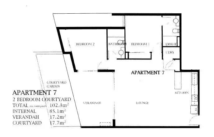 Floorplan of Homely unit listing, 7/12 Archer Street, Upper Mount Gravatt QLD 4122