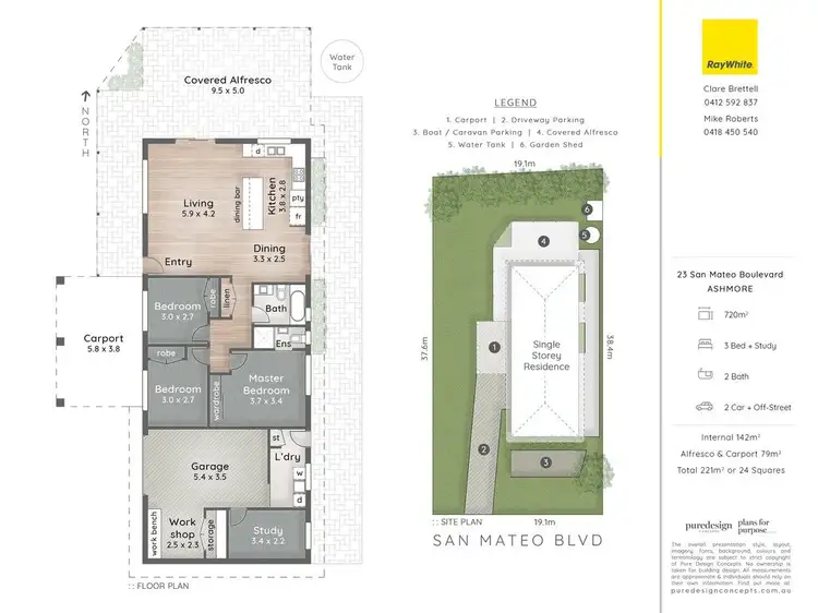 Floorplan of Homely house listing, 23 San Mateo Boulevard, Ashmore QLD 4214