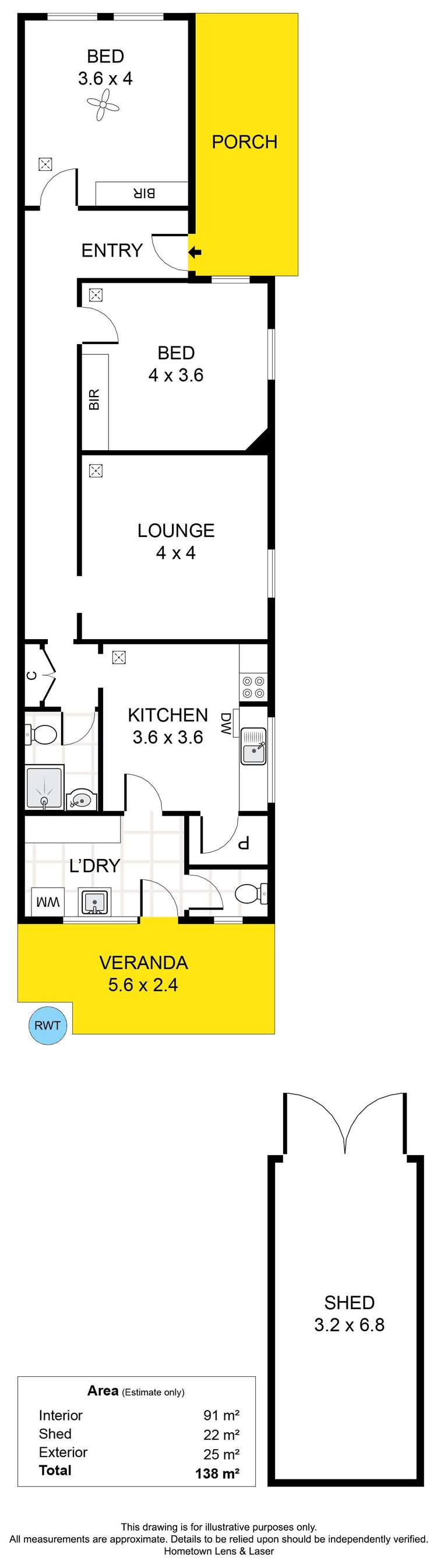 Floorplan of Homely house listing, 28 Warwick Avenue, Kurralta Park SA 5037