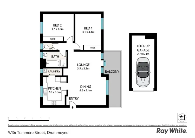 Floorplan of Homely apartment listing, 9/32-36 Tranmere Street, Drummoyne NSW 2047