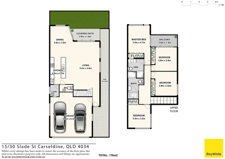 Floorplan of Homely townhouse listing, 15/30 Slade Street, Carseldine QLD 4034