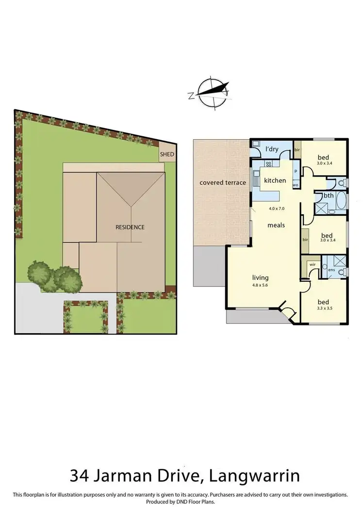 Floorplan of Homely house listing, 34 Jarman Drive, Langwarrin VIC 3910